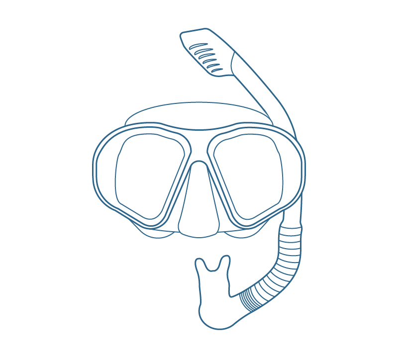 Meravigliosi accessori di alta qualità per nuoto e immersioni