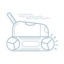 Dôkladné čistenie pred zazimovaním pomocou bazénového robota