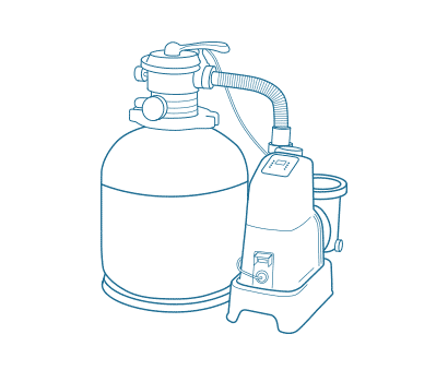 Sand Filter Systems with Salt Water System for Swimming Pools