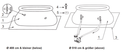 Ersatzteile Intex Easy Pool Ø 457 x 122 cm - 126168GN - Modell ab 2018