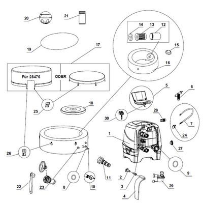 Spare Parts Intex Whirlpool Pure-Spa Bubble - Small - 128426 - Model from 2021