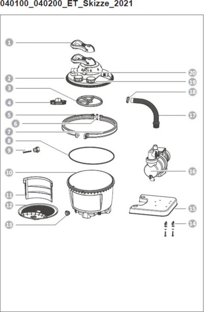 Spare Parts for Steinbach Sand Filter System Speed Clean Comfort 50 - 040200 - Model from 2021