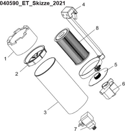 Ersatzteile Intex Einhänge Kartuschenfilteranlage für Aufstellpools - 040590 - Modell ab 2018