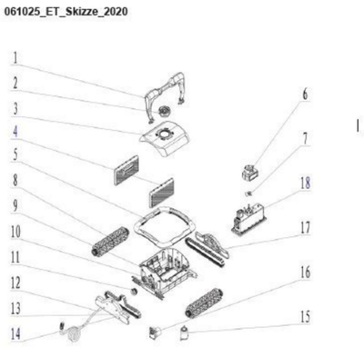 Ersatzteile Steinbach Schwimmbadreiniger Twin - 061025 - Modell 2020