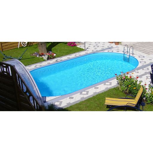 Styria Pool Oval 737 x 360 x 150 cm - Blau