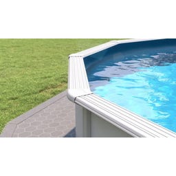 Nuovo Pool de Luxe II Ø 550 x 120 cm - Weiß/Blau