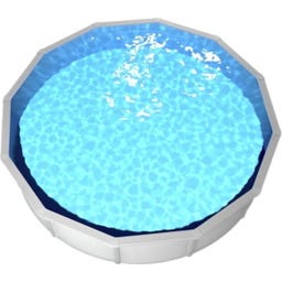 Nuovo Pool de Luxe II Ø 550 x 120 cm - Weiß/Blau