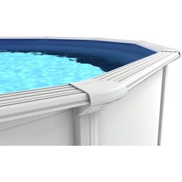 Nuovo Pool de Luxe II Ø 550 x 120 cm - Weiß/Blau