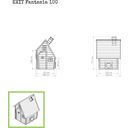 EXIT Toys Drewniany domek ogrodowy Fantasia 100 - naturalny