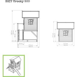 EXIT Toys Drewniany domek ogrodowy Crooky 500 - 1 szt.