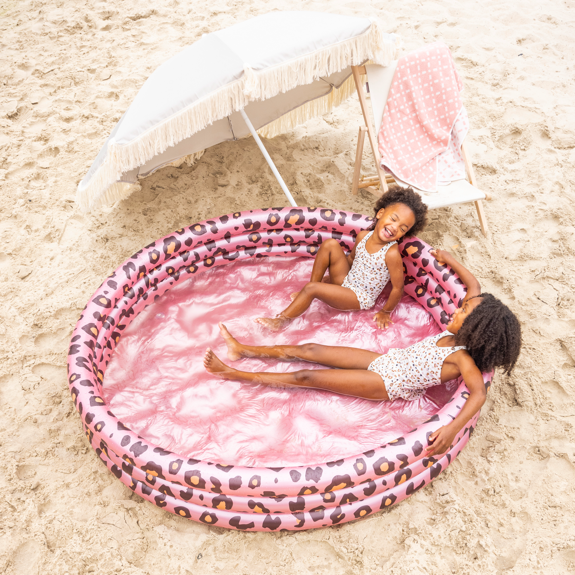 Swimming Pool Rose Gold Leopard - 1 Stk.