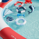 Swim Essentials Adventure Pool Red White Whale - 1 ks