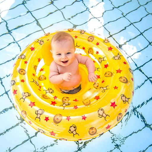 Swim Essentials Dětské sedátko do vody Yellow Circus - 1 ks