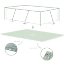 Abdeck- und Bodenschutzplane für Frame Pool 300 x 200 cm