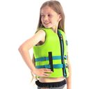 Detská neoprénová záchranná vesta limetkovo-zelená