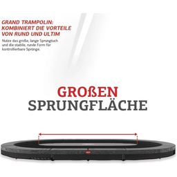 Trampolin Grand Favorit InGround 345 x 520 cm - Schwarz