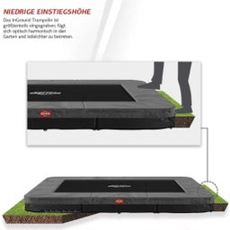 Trampoline Ultim Favorit InGround 250 x 410 cm - Gris