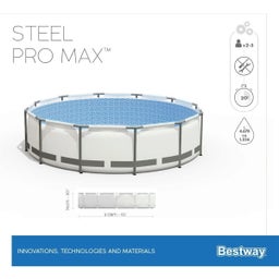 Frame Pool Set Steel Pro MAX™ Ø 305 x 76cm inkl. Filterpump