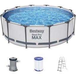 Set Piscina Steel Pro MAX™ - Ø 366 x 100 cm - Pompa Filtro Inclusa