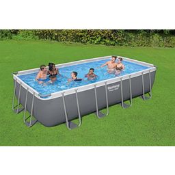 Frame Pool Set de Completo Power Steel™ 549 x 274 x 122 cm incl. Sistema de Filtro de Areia - Cinza Escuro
