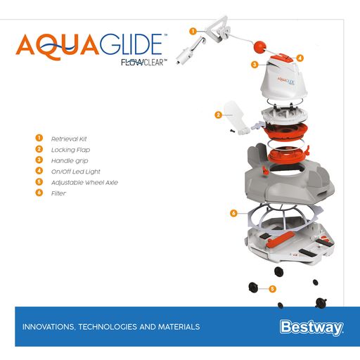 Flowclear™ autonomer Poolroboter AquaGlide™