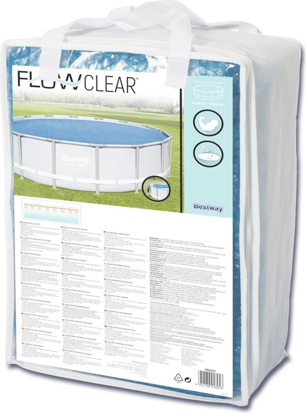 Bestway Flowclear™ PE-Solarabdeckplane Ø 462 cm