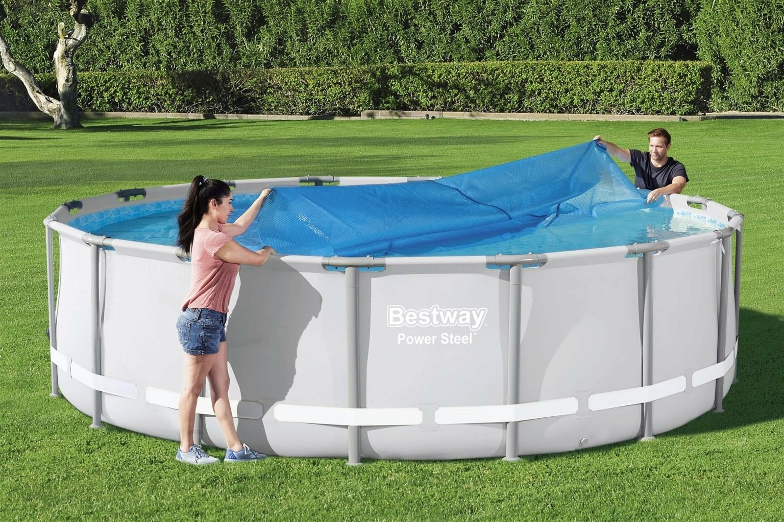 Bestway Flowclear™ PE-Solarabdeckplane Ø 462 cm