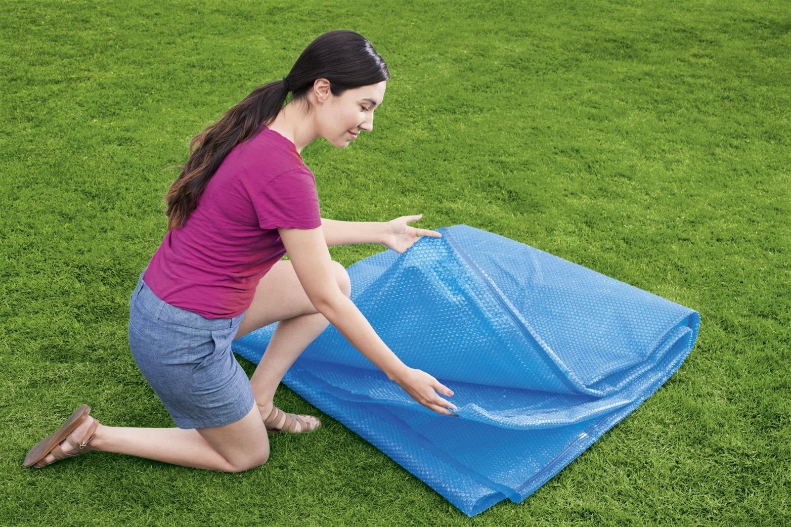 Bestway Flowclear™ PE-Solarabdeckplane Ø 462 cm