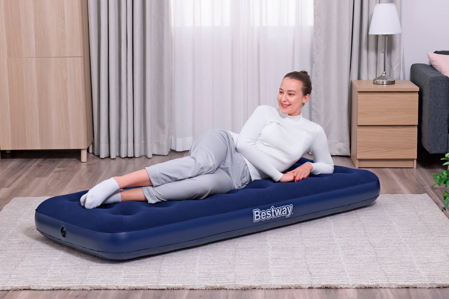 Bestway Materac dmuchany Single 185 x 76 x 22 cm