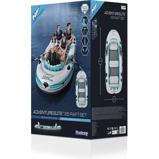Hydro-Force™ Schlauchboot Komplett-Set Adventure Elite™ X5 - 364 x 166 x 45 cm