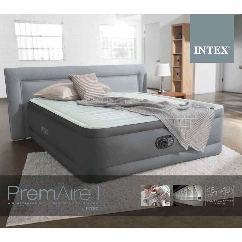 Materassino Gonfiabile Intex Queen Supreme Air-Flow Fiber-Tech 152 x 50