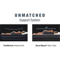 Luftbett Dura-Beam Deluxe Series Ultra Plush Headboard Queen 236 x 152 x 86 cm