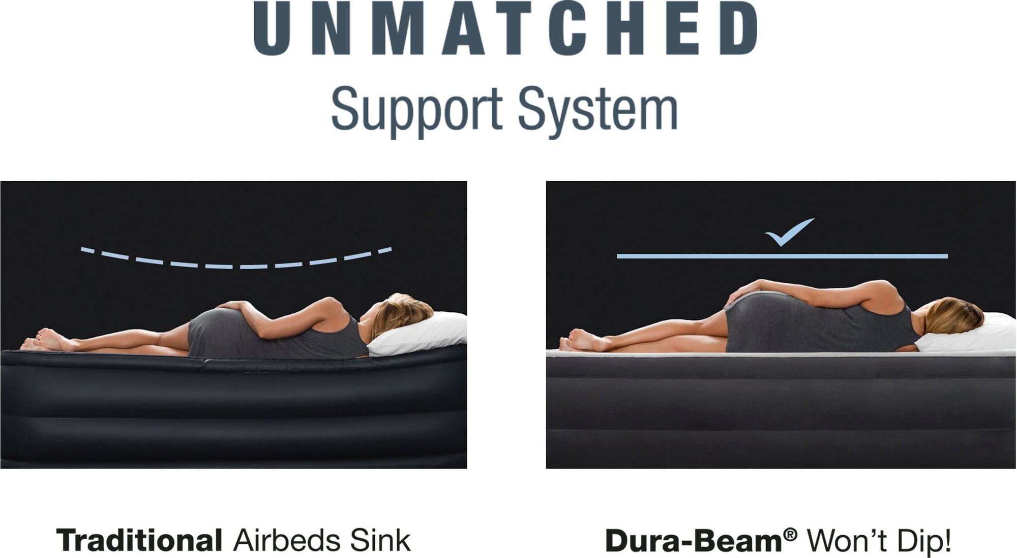 Dura-Beam Deluxe Series Comfort-Plush Elevated Air Mattress Twin 191 x 99 x 46 cm