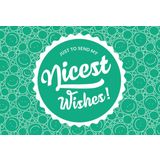 "Nicest Wishes" - Cartão de Felicitações 