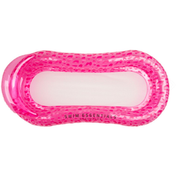 Swim Essentials Water Hammock 165 cm Neon Pink Leopard - 1 item