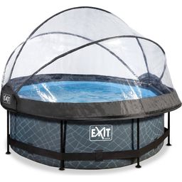 EXIT Toys Frame Pool Ø 244 x 76 cm with Dome