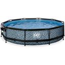 EXIT Toys Frame Pool Ø 360 x 76 cm with Dome