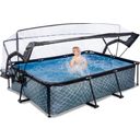 Rámový bazén 220 x 150 x 65 cm vrátane kartušového filtračného čerpadla a krytu