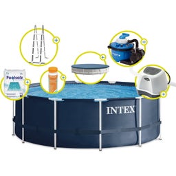 Frame Pool Rondo 366 x 122 cm - Komplettset Salty - 1 Set