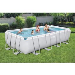 Komplet bazena z okvirjem Power Steel™ 549 x 274 x 122 cm vključno s peščenim filtrom svetlo siva - 1 Set