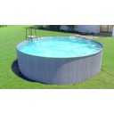 Steinbach New Splasher Pool Ø 350 x 90cm - Grey Wood-Look