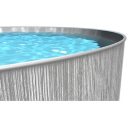 Steinbach New Splasher Pool Ø 350 x 90cm - Grey Wood-Look