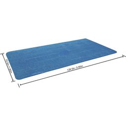 Solárna plachta PE 380 x 180 cm (modrá, hranatá) - 1 ks
