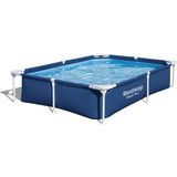 Steel Pro™ Frame Pool bez čerpadla 221 x 150 x 43 cm (tmavomodrý a hranatý)