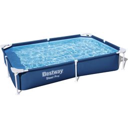 Steel Pro™ Frame Pool without Pump - 221 x 150 x 43 cm, Dark Blue, Square