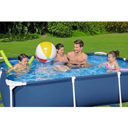 Steel Pro™ Frame Pool bez čerpadla 259 x 170 x 61 cm, tmavě modrý, obdélníkový tvar
