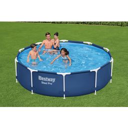 Steel Pro™ Frame Zwembad zonder Pomp Ø 305 x 76 cm, Donkerblauw, Rond - 1 stuk
