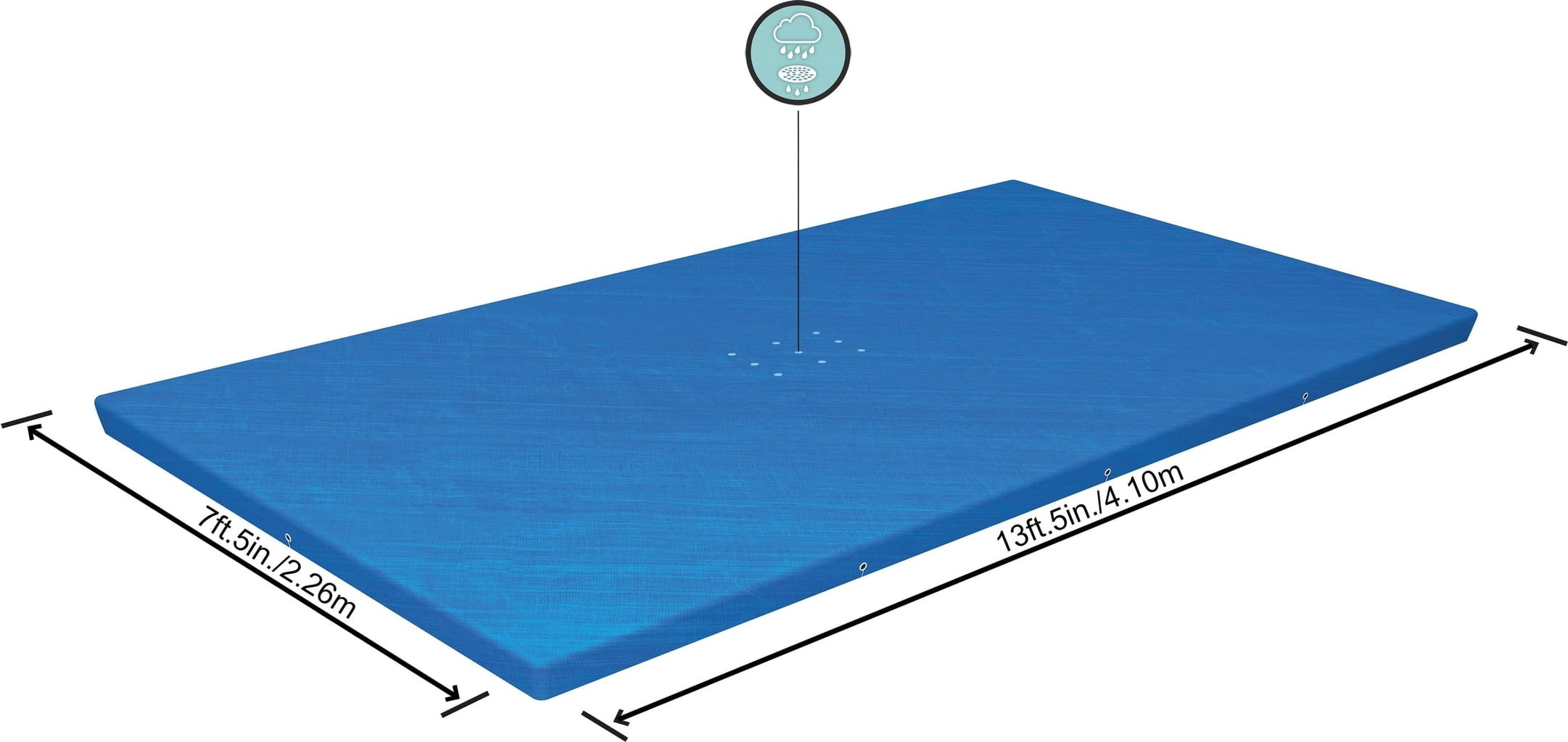 Copertura per Piscina in PE - 410 x 226 cm - 1 pz.