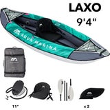 Aqua Marina Laxo Kayak - Green/Grey, 1 Person