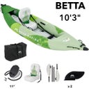 Aqua Marina Betta Kayak - Green, 1 Person